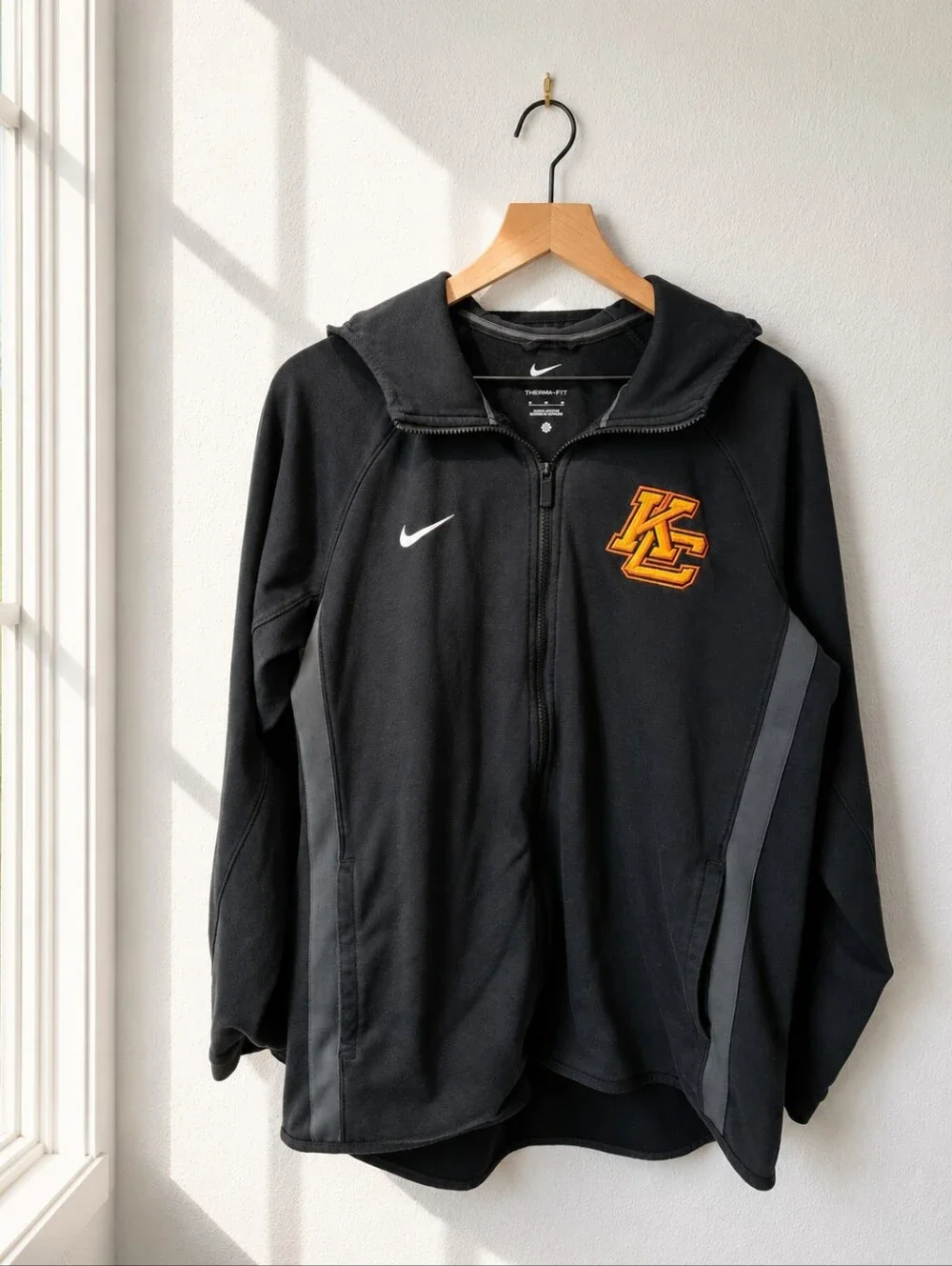 Nike Therma-FIT Full Zip Hoodie Jacket KC‎ Knights Black Athletic Men's Medium